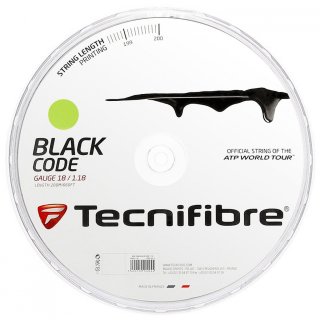 Tecnifibre Black Code Lime Tennissaite | 200M Rolle | Limette |