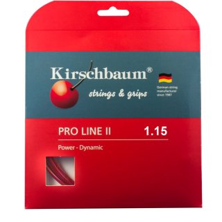 Kirschbaum Pro Line II Tennissaite | 12M Set | Rot | 125