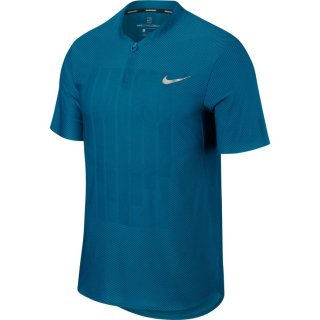 Nike Court Zonal Cooling Advantage Polo | Herren | green abyss/metallic silver | S