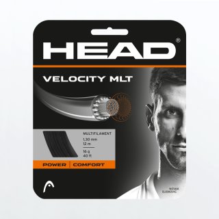 Head Velocity MLT Tennissaite | 12M Set | Black |