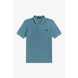 Fred Perry Twin Tipped Shirt | Herren | ASHBLUE/SNW/BLK  |
