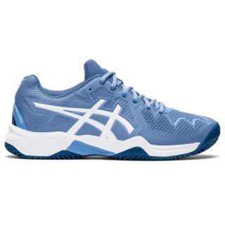 asics Gel-Resolution 8 Clay Gs Tennis | Kinder | Outdoor | Blue Harmony/White |