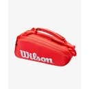 WILSON SUPER TOUR 6 PK Tennistasche | red/white | 