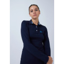 Sportkind Langarm Poloshirt | Damen | navy/blau |