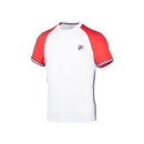 Fila T-Shirt Alfie | Herren | white/red |