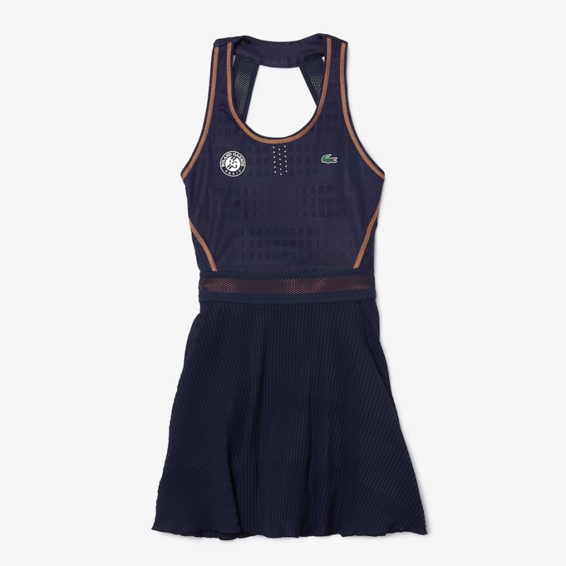 Lacoste Tenniskleid k, Sportbekleidung | 134,90 € | navy/orange günstig Damen |