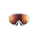 POC Opsin Skibrille | Unisex | Hydrogen White/Partly Sunny Orange | One Size