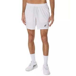asics COURT 7IN SHORT | Herren | BRILLIANT WHITE |