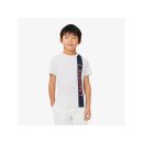 Lacoste Logo T-Shirt | Kinder | Weiß/Navy Blau/Rot |