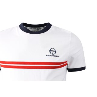 Sergio Tacchini SUPERMK2 TEE | Herren | WHITE/ADRENALINE RUSH |