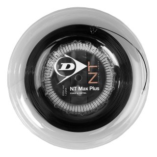 Dunlop NT MAX PLUS Tennissaite | 200M Rolle | Schwarz | 125