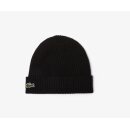 Lacoste Ribbed Wool Beanie | Herren | Black | One Size