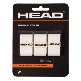 Head Prime Tour Overgrip | 3 Pack | white