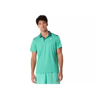 asics COURT POLO | Herren | AURORA GREEN |