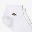Lacoste Low Cut Technical Socks 3 Pairs | Unisex | White / White / White |