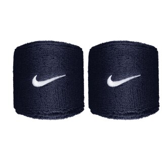 Nike Swoosh Classic Wristbands 2Pk | college navy/white | One Size