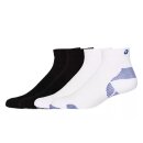 asics 2PK Cushion Run Quarter Sock | Unisex | performance black/brilliant white |