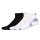 asics 2PK Cushion Run Quarter Sock | Unisex | performance black/brilliant white |