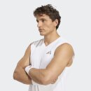adidas SLEEVELESS TANK TOP | Herren | WHITE |