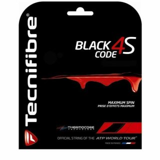 Tecnifibre Black Code 4S | Tennissaite | 12m SET | Schwarz | 125