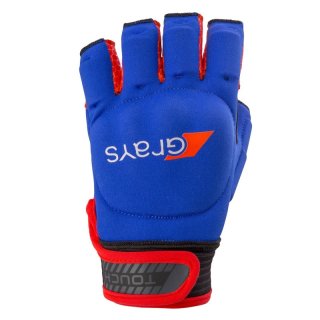 Grays Glove Touch Hockeyhandschuh | Feld | linke Hand | blau/rot |