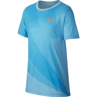 Nike Court Rafa T-Shirt fr Jungen (blau/orange) bei Hajo Pl”tz