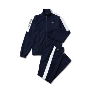Lacoste Trainingsanzug  Colorblock Design | Herren | navy blau/ weiss