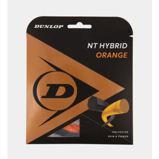 Dunlop NT HYBRID Tennissaite | 12M SET | Orange |