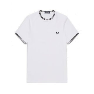 Fred Perry Twin Tipped T-Shirt | Herren | weiss |