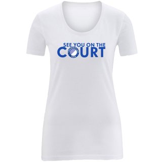 TC 1899  BW T-Shirt See you on the Court | Damen | white |