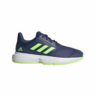 Adidas CourtJam xJ Tennisschuhe | Kinder | Outdoor |  tech indigo / signal green / cloud white |
