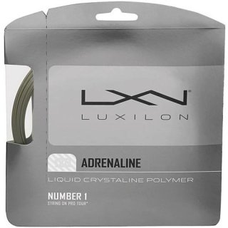 Luxilon Adrenaline Tennissaite | 12M Set | Platin | 125