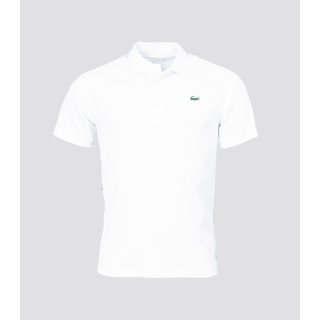 Lacoste Short Sleeved Ribbed Collar Shirt | Herren | white |