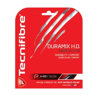 Tecnifibre Duramix H.D. Tennissaite | 12M Set | Schwarz | 130